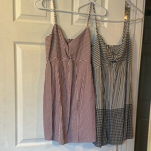 Express Striped (set of two) Spaghetti Strap Sundresses -Two for one-